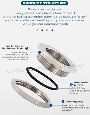 Nickel-Plated Brass Metal Thread Reducers (Metric to Metric Thread, PG to PG Thread, NPT to NPT Thread, G to G Thread)