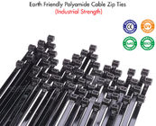 4 Inch Color Plastic Cable Ties 2.5x100mm, Premium Nylon 66 Zip Tie Strap with 18lbs Tensile for Wires & Cables